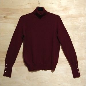 Top Long-Sleeve Turtleneck Sweater Slim Fit